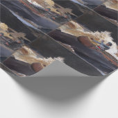 ヴィンテージホーマー射撃、 発砲ザラピッズサグエネイリバー ラッピングペーパー (角)