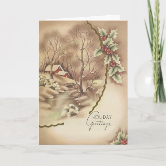 ヴィンテージホームアットクリスマスカード シーズンカード (正面)