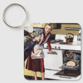 ヴィンテージホームインテリア、マムインザキッチン料理 キーホルダー (正面)