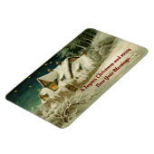 ヴィンテージホームウィンターシーン マグネット (左側)