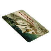 ヴィンテージホームウィンターシーン マグネット (右側)