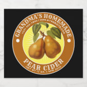 ヴィンテージホームメイドナシダーテンプレート ビールラベル (シングルラベル)