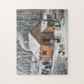 ヴィンテージホーム絵画・イン・ザ・ウィルダネス(1870) ジグソーパズル (縦)