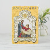 ヴィンテージホーリーナイト出生クリスマスフラットカード 案内状 (スタンド正面)