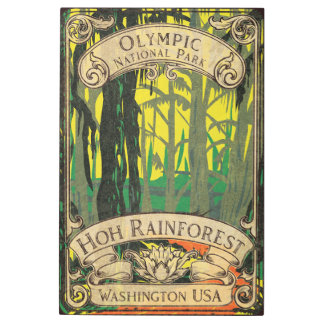 ヴィンテージホーレインフォレストオリンピックナショナルパーク メタルプリント