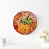 ヴィンテージホ素朴ームスイートホームカントリーオータム ラージ壁時計 (ホーム)