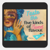 ヴィンテージボイスのシール スクエアシール (正面)