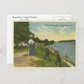 ヴィンテージボイブランアイランドデトロイトミシガン ポストカード (正面/裏面)