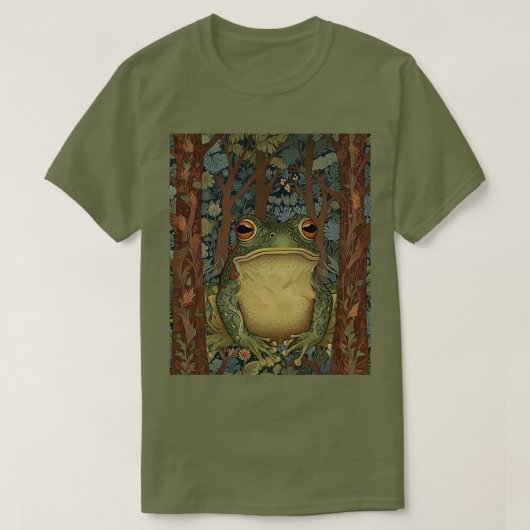 ヴィンテージボウホフォレストカエル Tシャツ (デザイン正面)