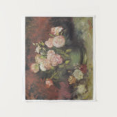 ヴィンテージボウルと牡丹とバラバンゴッホ タペストリー (正面)