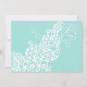 ヴィンテージボエレガントホフローラペイズリーウエディング招待 招待状 (裏面)