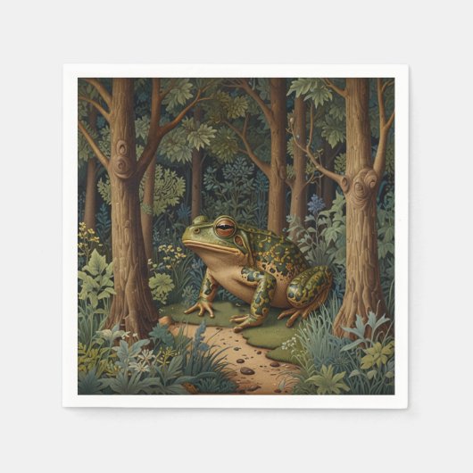 ヴィンテージボオガエル樹林林 スタンダードカクテルナプキン (正面)