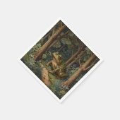 ヴィンテージボオガエル樹林林 スタンダードカクテルナプキン (角)