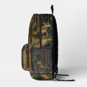 ヴィンテージボオガエル樹林林 プリントバックパック (右)