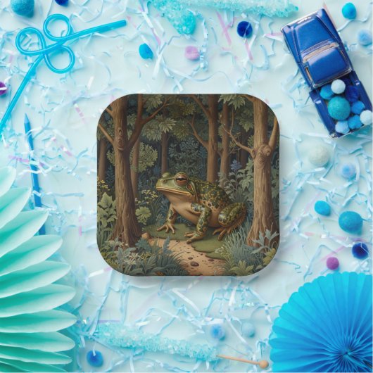 ヴィンテージボオガエル樹林林 ペーパープレート (パーティー)