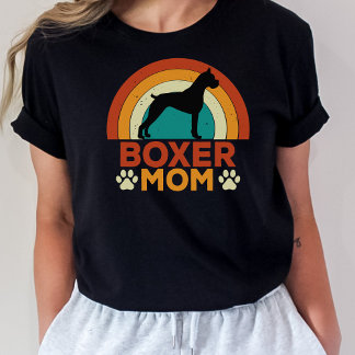 ヴィンテージボクサードッグマママサンセット Tシャツ