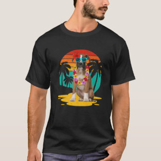 ヴィンテージボクサー愛人サングラスを着てハワイ夏 Tシャツ