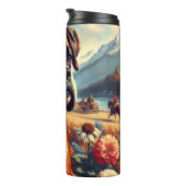 ヴィンテージボクサー絵画ドッグ タンブラー (回転右)