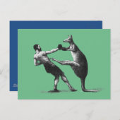 ヴィンテージボクシングカンガルー ポストカード (正面/裏面)