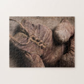 ヴィンテージボクシング手袋 ジグソーパズル (横)