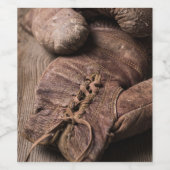 ヴィンテージボクシング手袋 ワインラベル (シングルラベル)