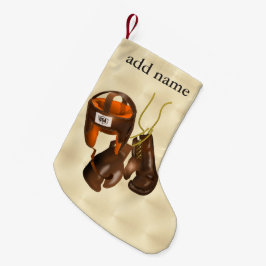 ヴィンテージボクシング用手袋及びヘルメット スモールクリスマスストッキング