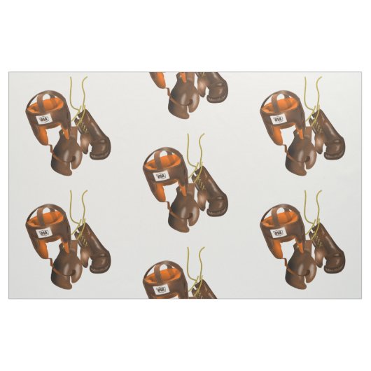 ヴィンテージボクシング用手袋及びヘルメット ファブリック (ファットクウォーター)