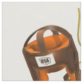 ヴィンテージボクシング用手袋及びヘルメット ファブリック (クローズアップ)