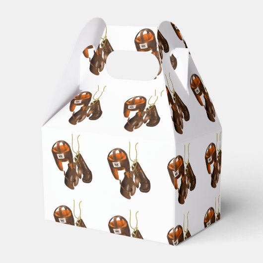 ヴィンテージボクシング用手袋及びヘルメット フェイバーボックス (裏面サイド)