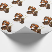 ヴィンテージボクシング用手袋及びヘルメット ラッピングペーパー (角)