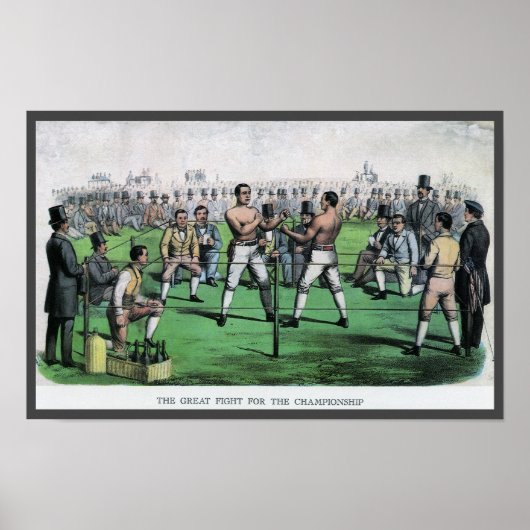 ヴィンテージボクシング素晴らし、選手権のための戦い ポスター (正面)