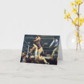 ヴィンテージボクシング1924すべての行事 カード (黄色い花)