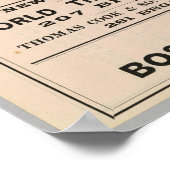 ヴィンテージボストンとモントリオール鉄道の地図（1887年） ポスター (角)