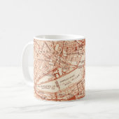 ヴィンテージボストンの地図 コーヒーマグカップ (正面左)