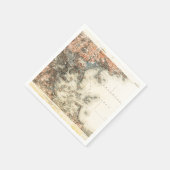 ヴィンテージボストンの地図 スタンダードカクテルナプキン (角)