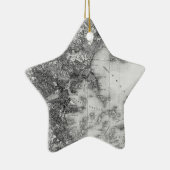 ヴィンテージボストンの地図 セラミックオーナメント (右)