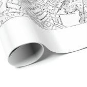 ヴィンテージボストンの地図（1878年） ラッピングペーパー (ロールコーナー)