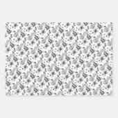 ヴィンテージボストンギフトラップセット ラッピングペーパーシート (正面3)