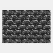 ヴィンテージボストンギフトラップセット ラッピングペーパーシート (正面2)