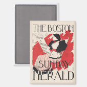 ヴィンテージボストンサンデーヘラルドウィメンズエディション マグネット (正面/裏面)