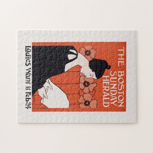 ヴィンテージボストンサンデーヘラルド ジグソーパズル (横)