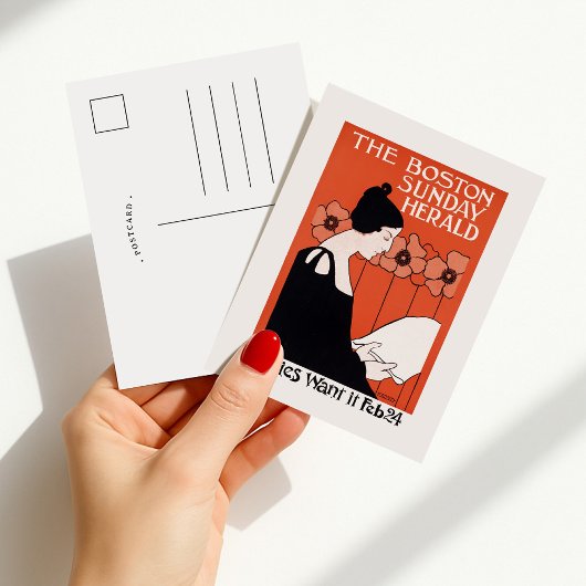 ヴィンテージボストンサンデーヘラルド ポストカード