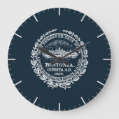 ヴィンテージボストンシティシール ラージ壁時計 (正面)