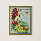 ヴィンテージボストンシードカタログフラワーズパズル ジグソーパズル (縦)