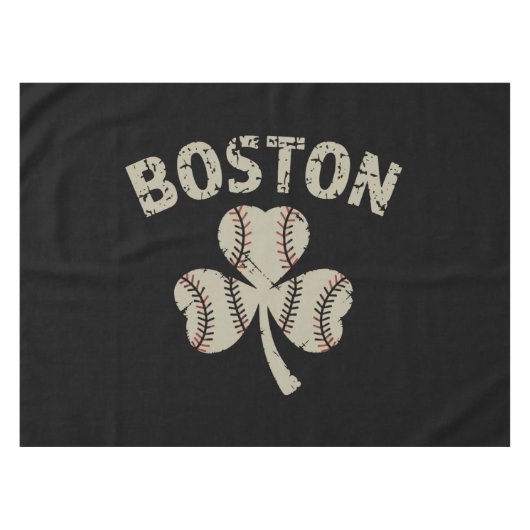 ヴィンテージボストンセントパトリックの日アイリッシュシャムロック テーブルクロス (正面(横))