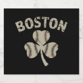 ヴィンテージボストンセントパトリックの日アイリッシュシャムロック ビールラベル (シングルラベル)