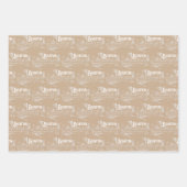 ヴィンテージボストンタン&ホワイト ラッピングペーパーシート (正面2)