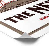 ヴィンテージボストンニューイングランド鉄道旅行 ポスター (角)