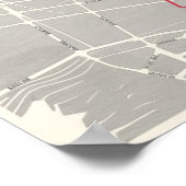 ヴィンテージボストンマサチューセッツの地図,ボストンマアメリカの地図 ポスター (角)