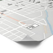 ヴィンテージボストンマサチューセッツの地図,ボストンマアメリカの地図 ポスター (角)